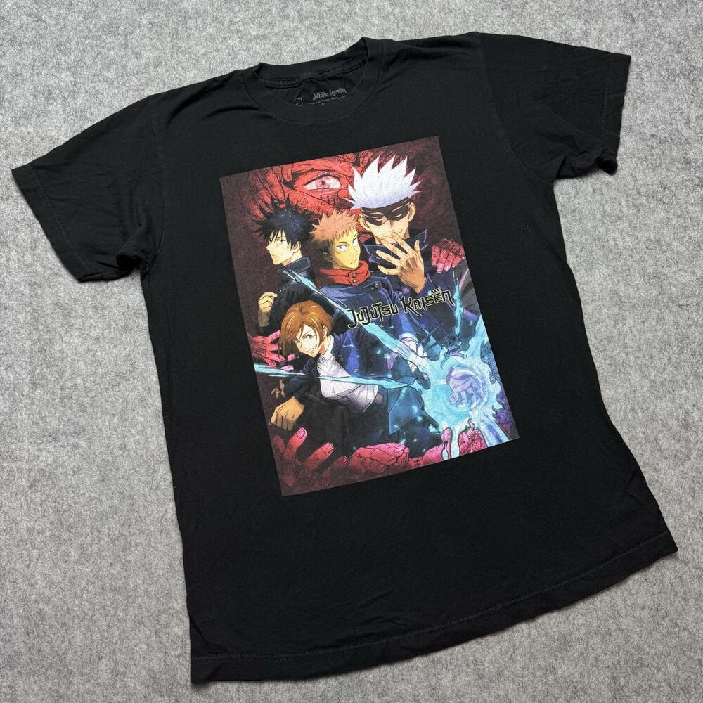 Jujutsu Kaisen Shirt Mens Medium Black Yuji Gojo Sukuna Anime Graphic Tee